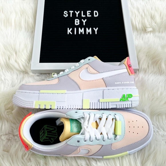 NIKE Air Force 1 Pixel Sneakers Shoes Shoe New Pastels - Picture 4 of 9
